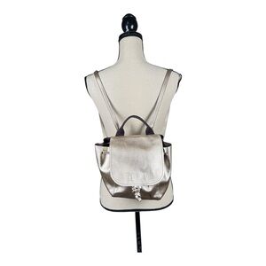 Coach Derby Metallic Leather Backpack